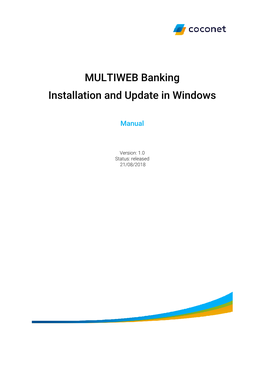 MULTIWEB Banking Installation and Update in Windows