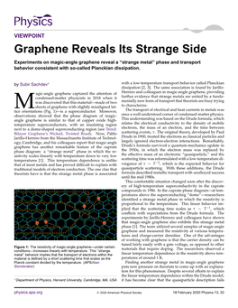 Graphene Reveals Its Strange Side