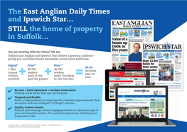 The East Anglian Daily Times and Ipswich Star… STILL the Home of Property in Suffolk…