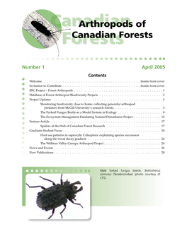 Arthropods of Canadian Forests