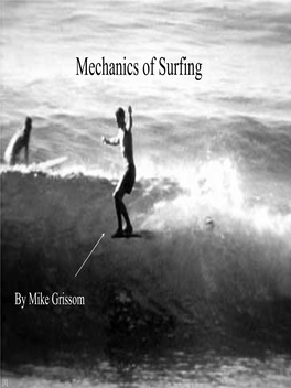 Mechanics of Surfing”, Siam Review, Vol