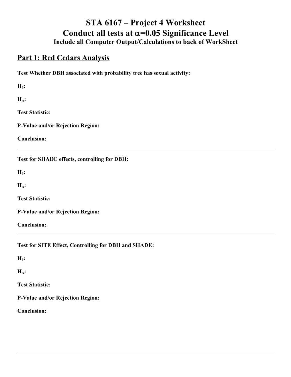 STA 6167 Project 4 Worksheet