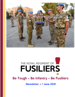Be Tough – Be Infantry – Be Fusiliers