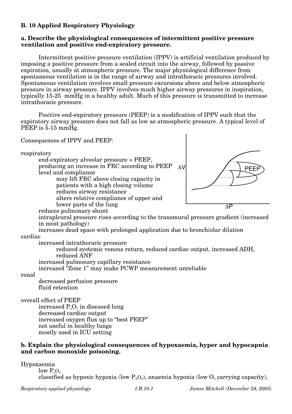 B. 10 Applied Respiratory Physiology A