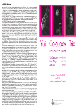 Yuri Goloubev Trio