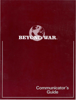 Beyond War 222 High Street Palo Alto, CA 94301 FORWARD