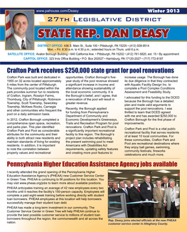 State Rep. Dan Deasy Winter 2013 P.O