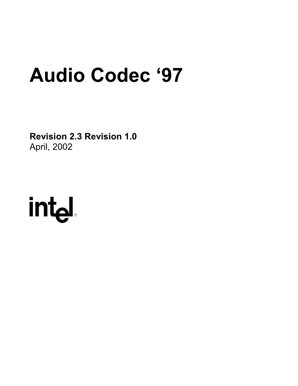 Audio Codec ‘97