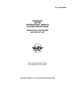 Handbook on the IAVW, Doc 9766
