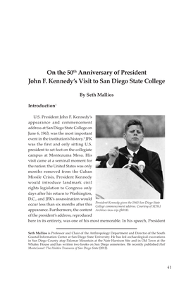 On the 50Th Anniversary of President John F