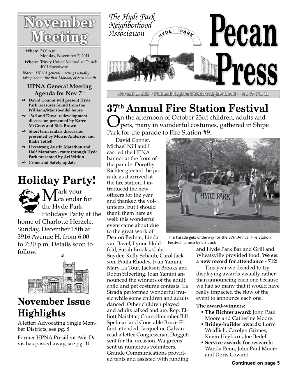 November 2011 Pecan Press