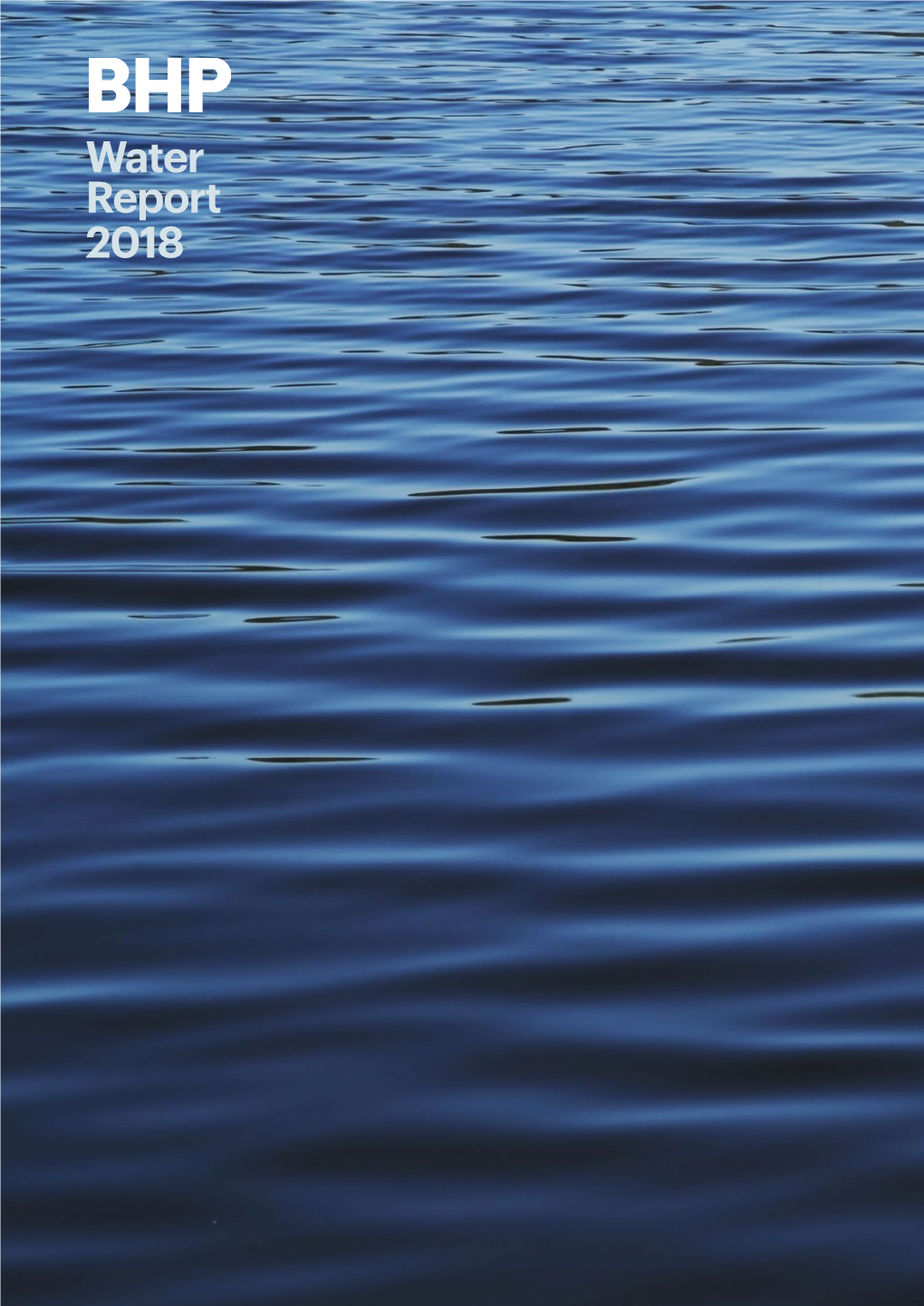 Water Report 2018 Stewardship of a Vital Shared Resource