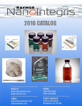2016 Product Catalog
