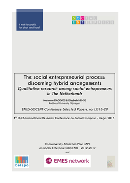 The Social Entrepreneurial Process