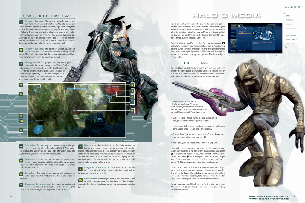 Halo 3 Media BASICS CAMPAIGN Primary Weapon: the Weapon Currently Held in Your 1 Right Hand