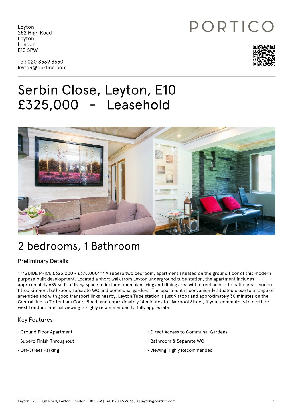 Serbin Close, Leyton, E10 £325000