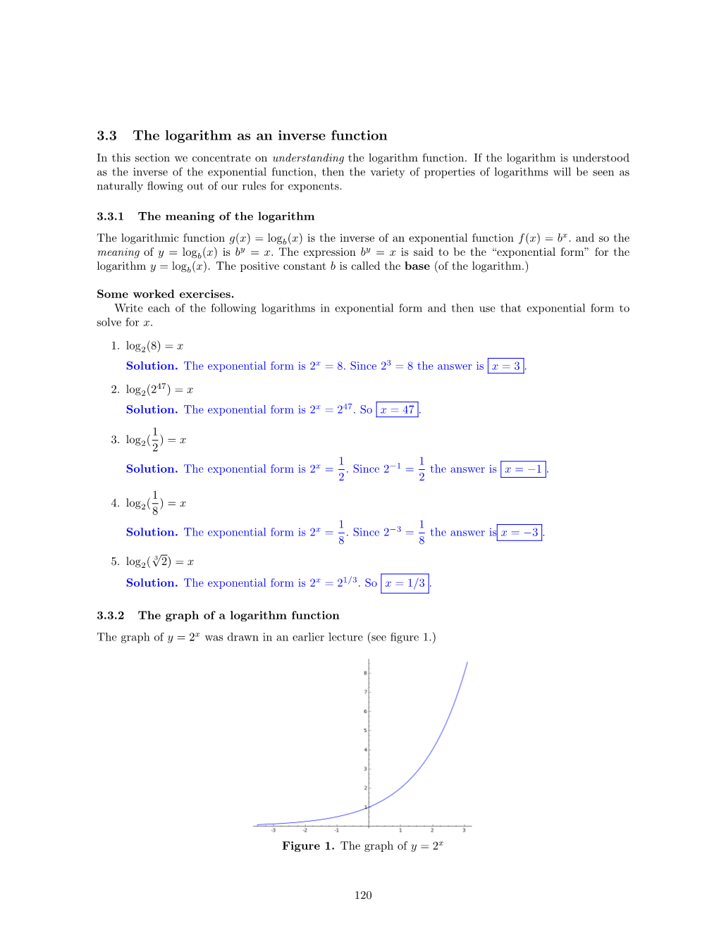 Lecture Notes 3.3 Logarithms.Pdf