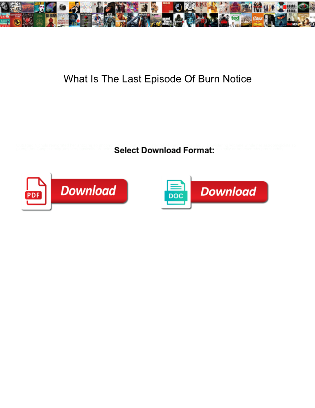 What Is the Last Episode of Burn Notice