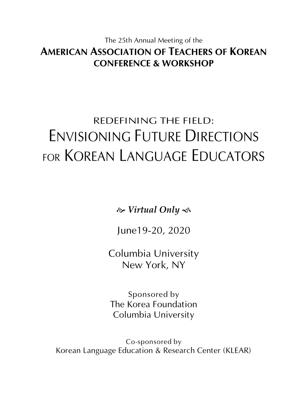 Envisioning Future Directions for Korean Language Educators