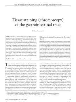 Of the Gastrointestinal Tract