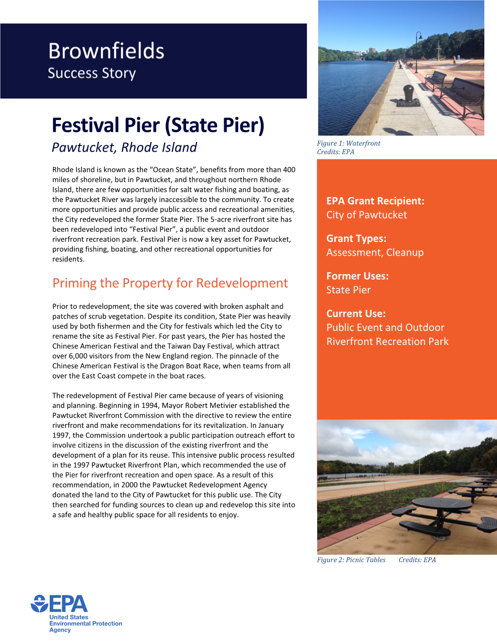 Brownfields Success Story: Festival Pier (State Pier), Pawtucket, Rhode