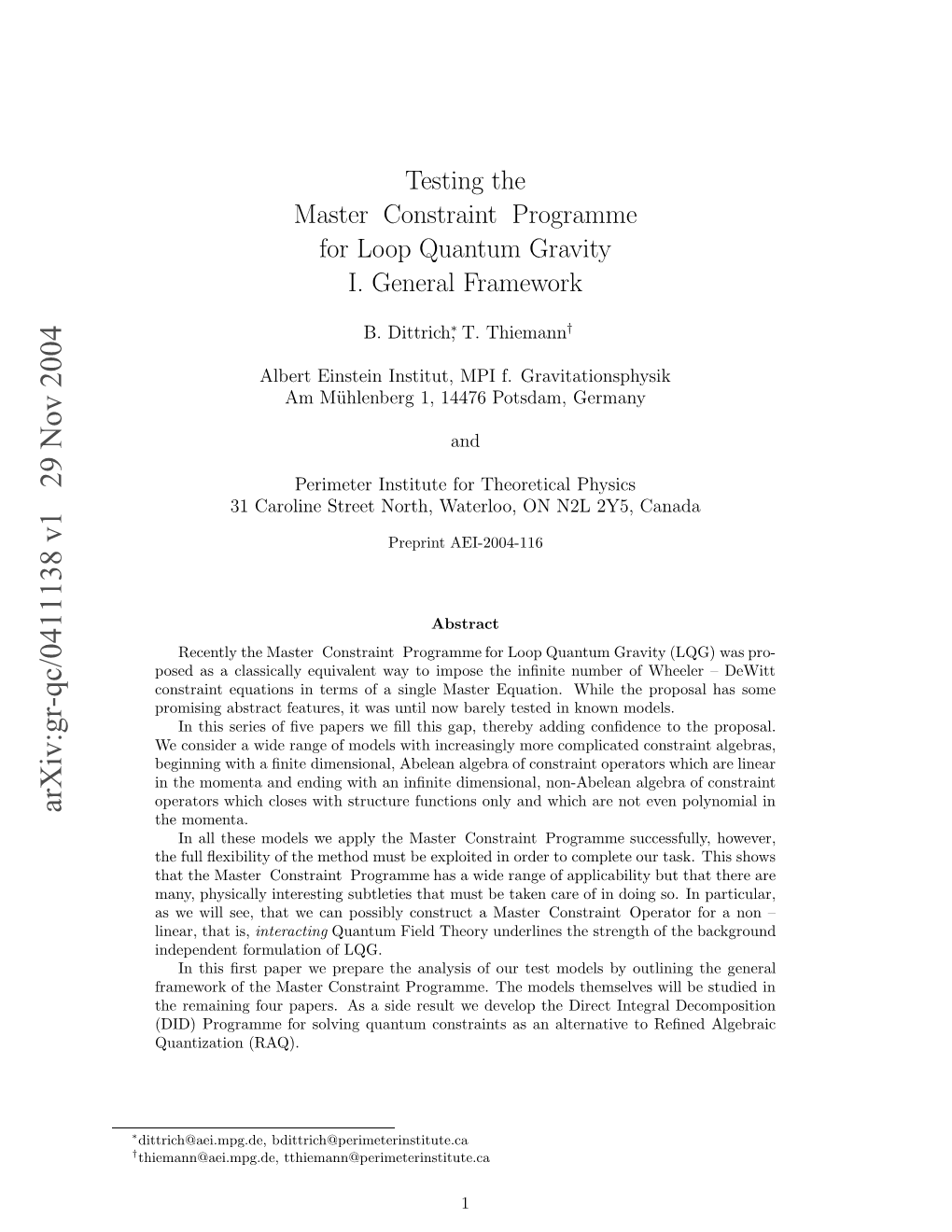 Testing the Master Constraint Programme for Loop Quantum Gravity II