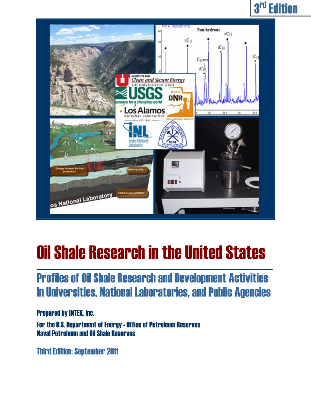 Oil Shale Research in the United States ______Profiles of Oil Shale Research and Development Activities in Universities, National Laboratories, and Public Agencies