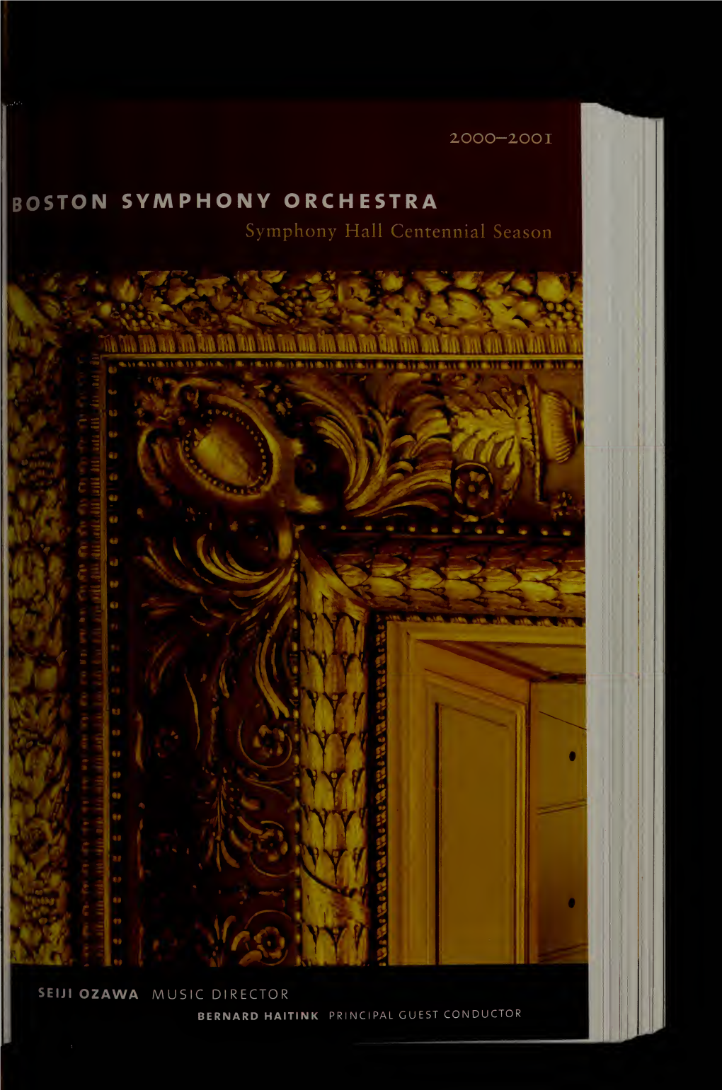 Boston Symphony Orchestra Concert Programs, Season 120, 2000-2001