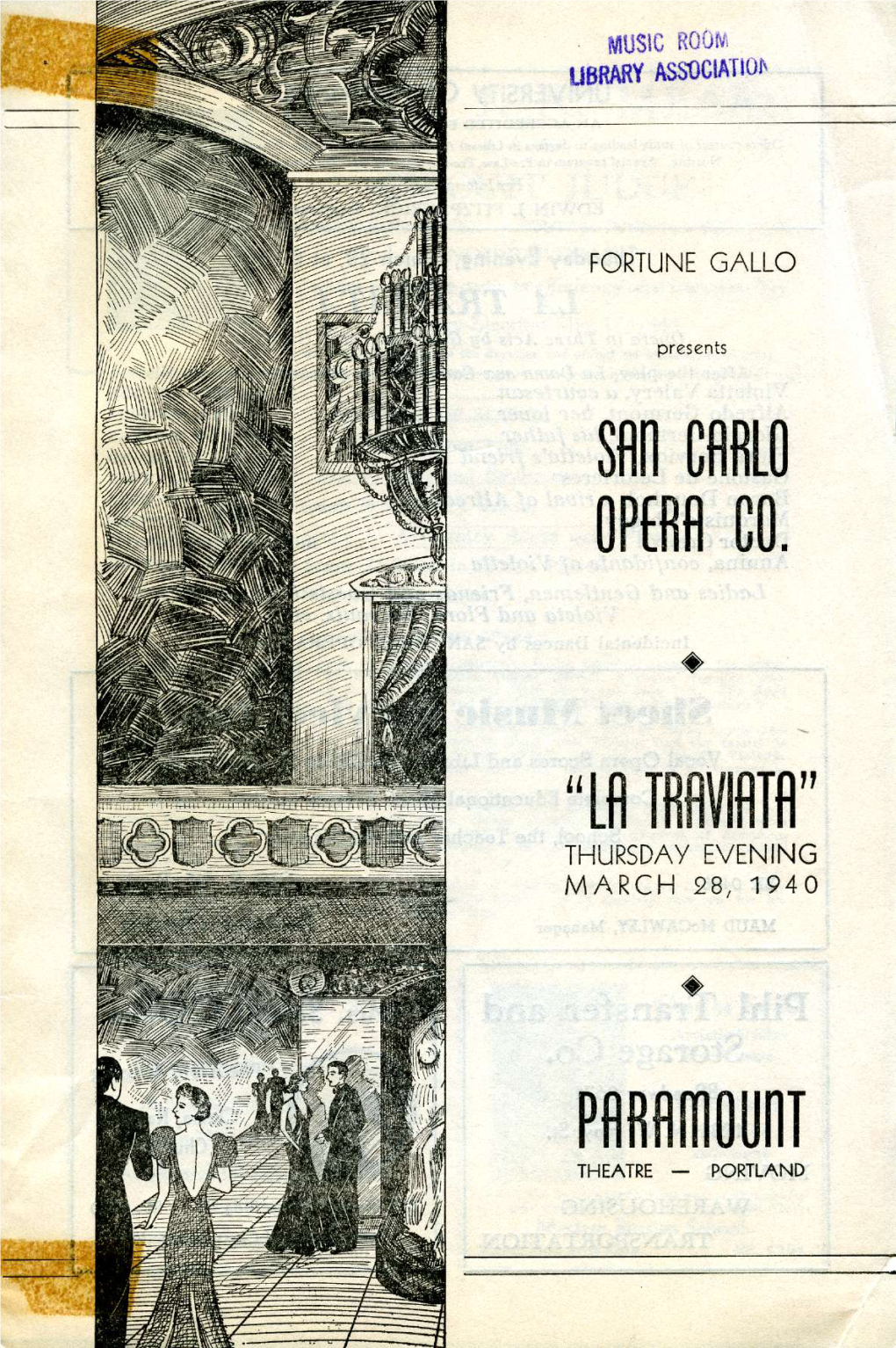 Sen CARLO OPERA CO. Pflrflmourt