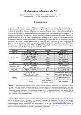 Identificazione Del Frammento 7Q5 (PDF)