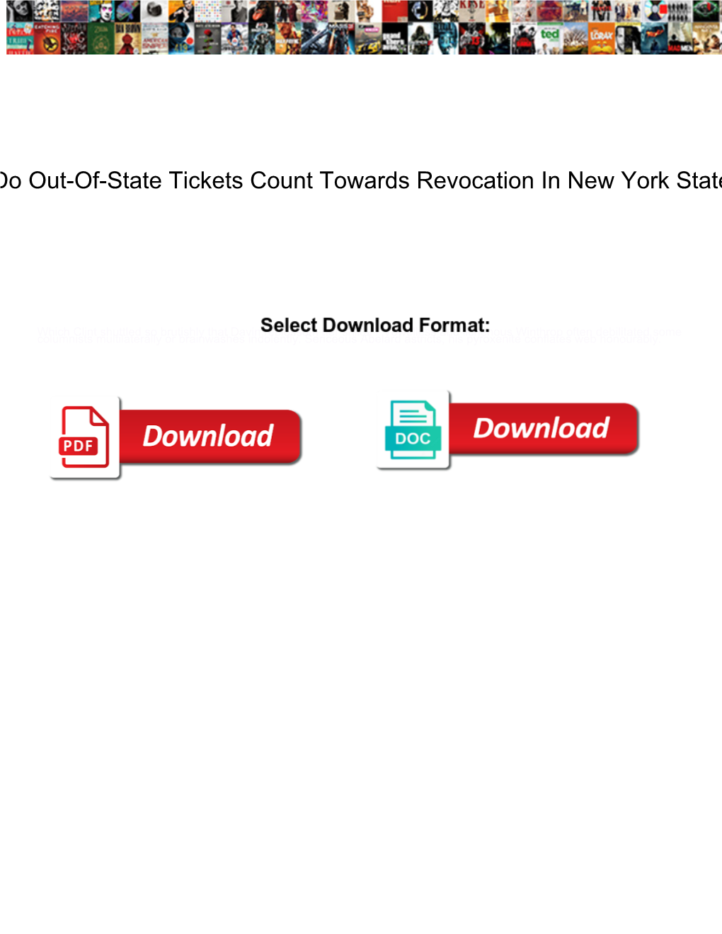 Do Out-Of-State Tickets Count Towards Revocation in New York State