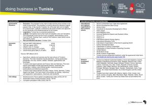 Doing Business in Tunisia