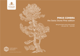 PINUS CEMBRA the Swiss Stone Pine Edition