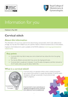 Cervical Stitch