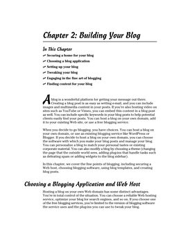 Chapter 2: Building Your Blog