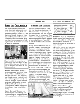 October 2002 FBYC Web Site