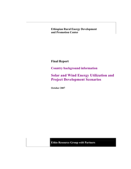 Solar and Wind Energy Utilization and Project Development Scenarios
