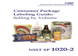 Consumer Package Labeling Guide: Selling by Volume