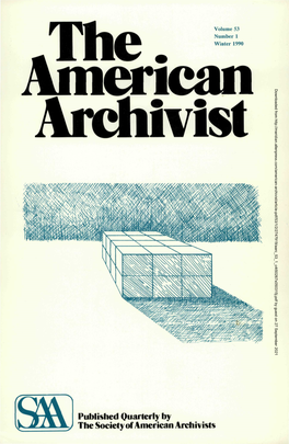 The. American ^Archivist