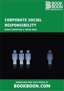 Corporate Social Responsibility David Crowther & Güler Aras