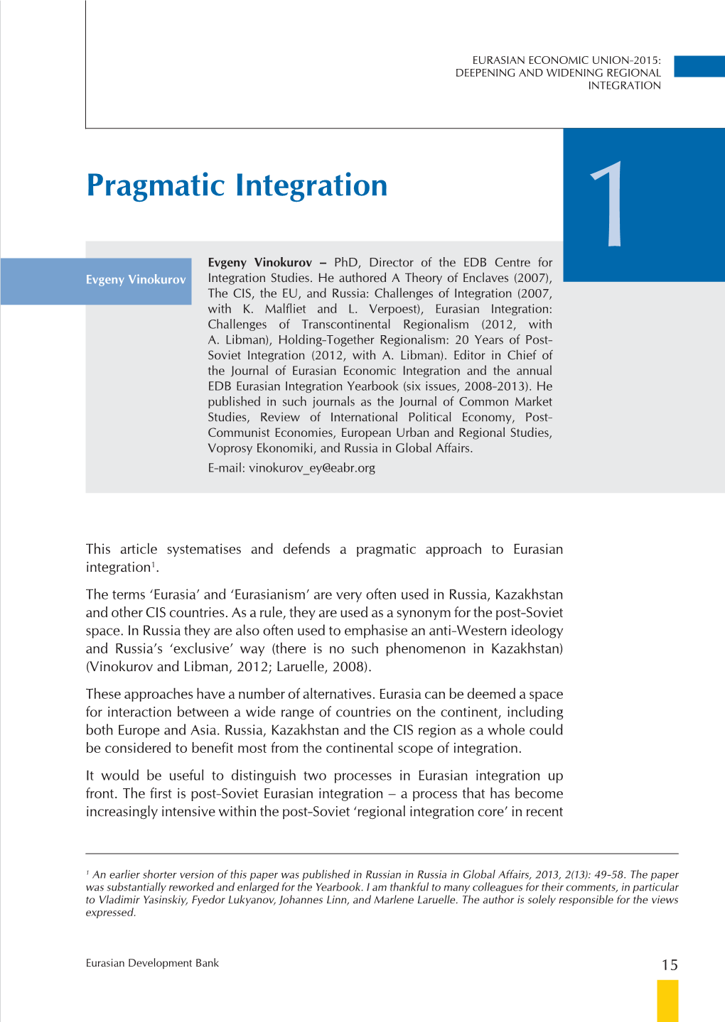 Pragmatic Integration