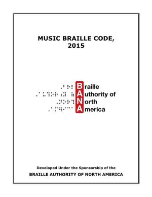 Music Braille Code, 2015