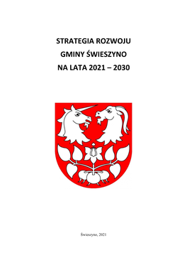 Strategia Rozwoju Gminy Świeszyno Na Lata 2021-2030