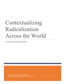 Contextualizing Radicalization Across the World