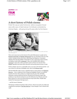 A Short History of Polish Cinema | Film | Guardian.Co.Uk Page 1 of 3