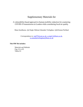 Supplementary Materials For