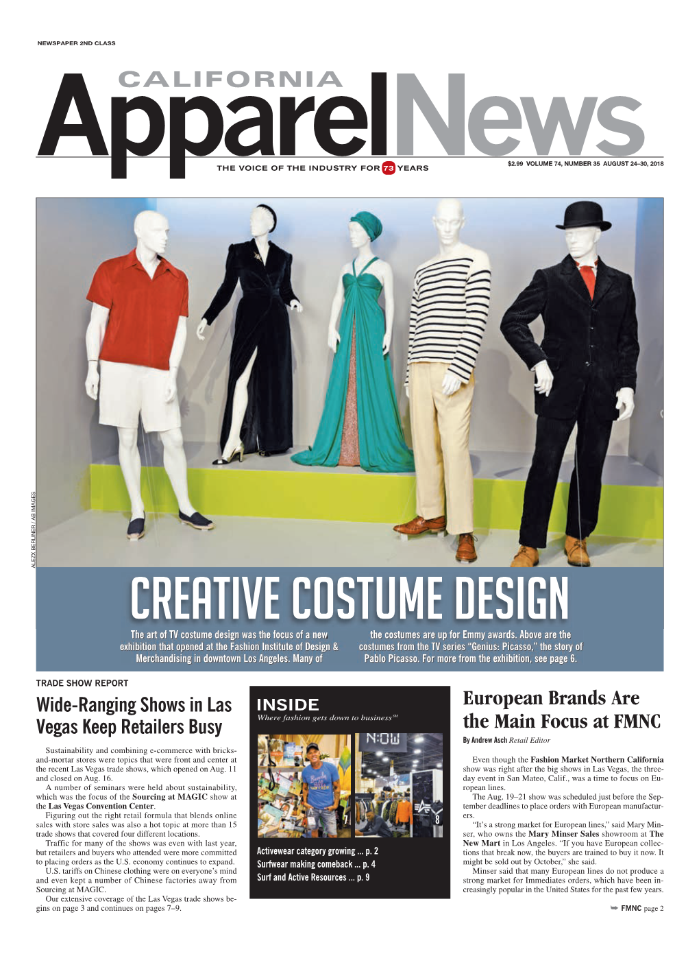 CREATIVE COSTUME DESIGN the Art of TV Costume Design Was the Focus of a New the Costumes Are up for Emmy Awards