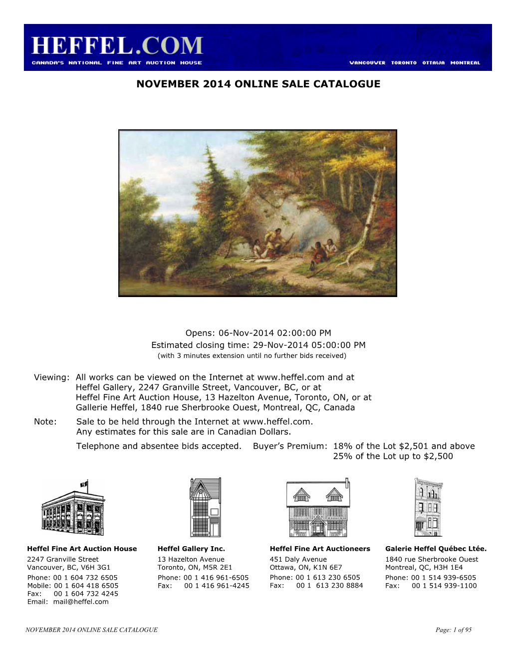 November 2014 Online Sale Catalogue