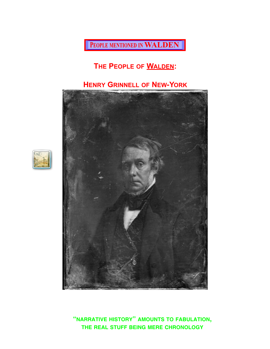 Henry Grinnell of New-York