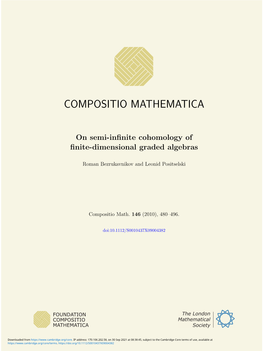 On Semi-Infinite Cohomology of Finite-Dimensional Graded Algebras